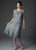 C9128 Silk Hand Crochet Short Sleeve Top with Skirt Set