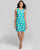 Bo & Nic - 1VR1001 Sleeveless Floral Print Sheath Dress in Blue and Floral