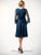 C9025 V-Neck Top with Godet Skirt