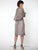 D1107 Rose Flower Cape with Short Dress