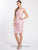 D1314 Chic Peplum Sleeveless Top with Knee Length Skirt