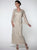 D7107 Hand Crochet 3/4 Bell Sleeve Three Piece Evening Gown