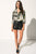 CAYLA PALM Silk Bodysuit Blouse | CAYLA Justaucorps Palm en soie