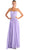 Cinderella Divine - Strapless Twined Front Chiffon Long Evening Gown