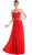 Cinderella Divine - Strapless Twined Front Chiffon Long Evening Gown
