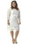 CE1510 Plus Size Dress in White