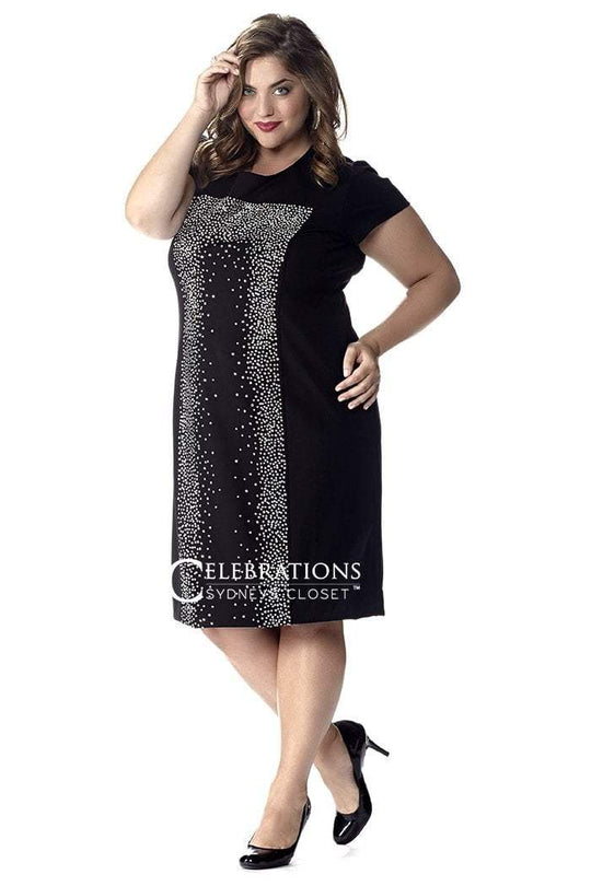 CE1534 Plus Size Dress in Black