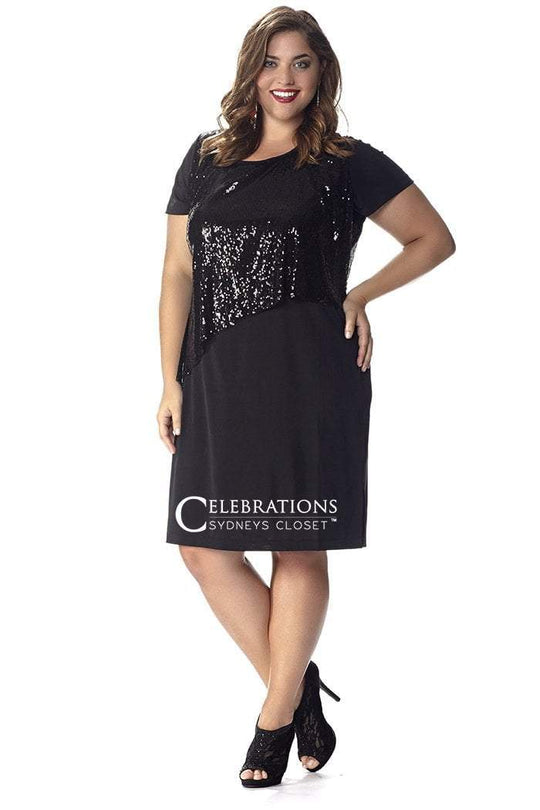 CE1535 Plus Size Dress in Black