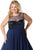 CE1810 Sequined Sheer Chiffon Dress