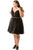 Sydney's Closet - CE1818 Sleeveless Plunging V-Neck Cocktail Dress