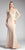 Cinderella Divine - CF158 Off Shoulder Stretch Crepe Satin Gown In Yellow and Neutral