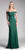 Cinderella Divine - CF158 Off Shoulder Stretch Crepe Satin Gown In Green