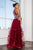 Elizabeth K - GL1594 Mock Two-Piece Illusion Sweetheart Mermaid Dress In Red