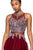 Elizabeth K - GL1594 Mock Two-Piece Illusion Sweetheart Mermaid Dress In Red
