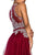 Elizabeth K - GL1594 Mock Two-Piece Illusion Sweetheart Mermaid Dress In Red