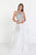 Elizabeth K - GL1594 Mock Two-Piece Illusion Sweetheart Mermaid Dress In White