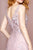 Elizabeth K - GL2564 Floral Embroidered Illusion A-Line Gown In Pink