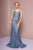 Elizabeth K - GL2578 Glitter Sweetheart Trumpet Dress In Blue