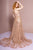 Elizabeth K - GL2587 Strapless Sequined Evening Dress In Purple