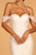 Elizabeth K - GL2591 Lace Off-Shoulder Mermaid Gown In White and Neutral