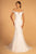 Elizabeth K - GL2593 Lace Off-Shoulder Mermaid Dress In White