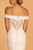 Elizabeth K Bridal - GL2594 Lace Off-Shoulder Mermaid Dress With Train In White
