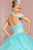 Elizabeth K - GL2602 Embroidered Halter Ballgown In Blue