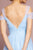 Elizabeth K - GL2610 Cold Shoulder Sweetheart Neck Tulle A-Line Gown In Blue