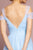 Elizabeth K - GL2610 Cold Shoulder Sweetheart Neck Tulle A-Line Gown In Blue