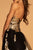 Elizabeth K - GL2654 Gold Embellished Strapless A-Line Gown In Black