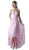 Embellished Halter High Low A-line Dress