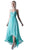 Embellished Halter High Low A-line Dress