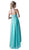 Embellished Halter High Low A-line Dress
