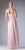 Cinderella Divine - CH529 Beaded Spaghetti Straps Chiffon A Line Gown In Pink