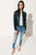 CHAPIN Blue Reversible Leather Bomber | CHAPIN Blouson bleu en cuir réversible
