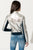  CHAPIN Blouson bleu en cuir réversible