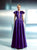Beside Couture by Gemy - CH 1653 Short Sleeve Bateau A-line Gown In Purple