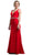 Cinderella Divine - Jeweled Deep V-neck Sheath Dress