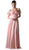 Cinderella Divine - Ruffled Off-Shoulder A-line Dress