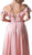 Cinderella Divine - Ruffled Off-Shoulder A-line Dress