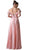 Cinderella Divine - Ruffled Off-Shoulder A-line Dress