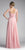 Cinderella Divine - CJ249 Sweetheart Neck Empire Waist Chiffon Gown In Pink