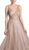 Cinderella Divine - CJ256 Sequined V-neck A-line Long Prom Dress