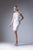 Cinderella Divine - CH515 Flutter Cap Sleeve Lace Sheath Dress In White