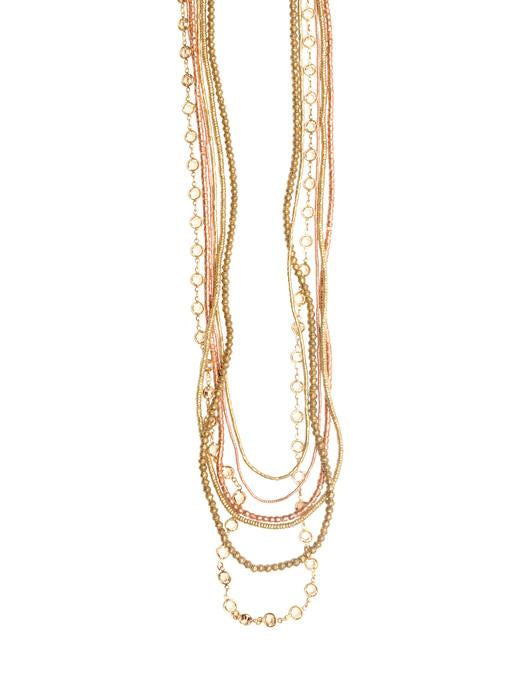 6 Layer Bohemian CO Topaz Necklace