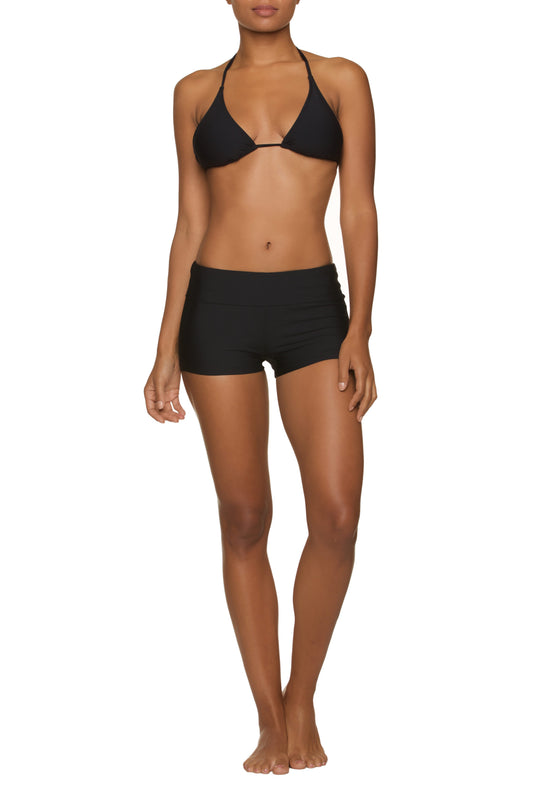 FOLD-OVER SHORT - BLACK