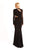 Beside Couture by Gemy - CPF12 3162 Embellished Long Sleeve Dress In Black