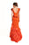 Beside Couture by Gemy - CPF12 3202 Lace Ruffled Mermaid Dress In Orange