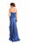 Beside Couture by Gemy - CPF12 3210 Ruched Strapless Gown In Blue