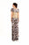 Beside Couture by Gemy - CPF12 3227 Bateau Neck Printed Gown In Multi-Color
